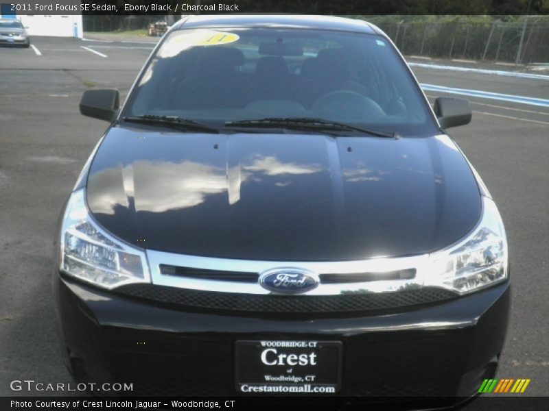 Ebony Black / Charcoal Black 2011 Ford Focus SE Sedan