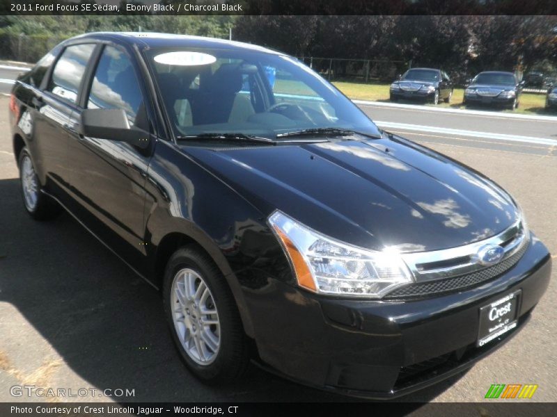 Ebony Black / Charcoal Black 2011 Ford Focus SE Sedan