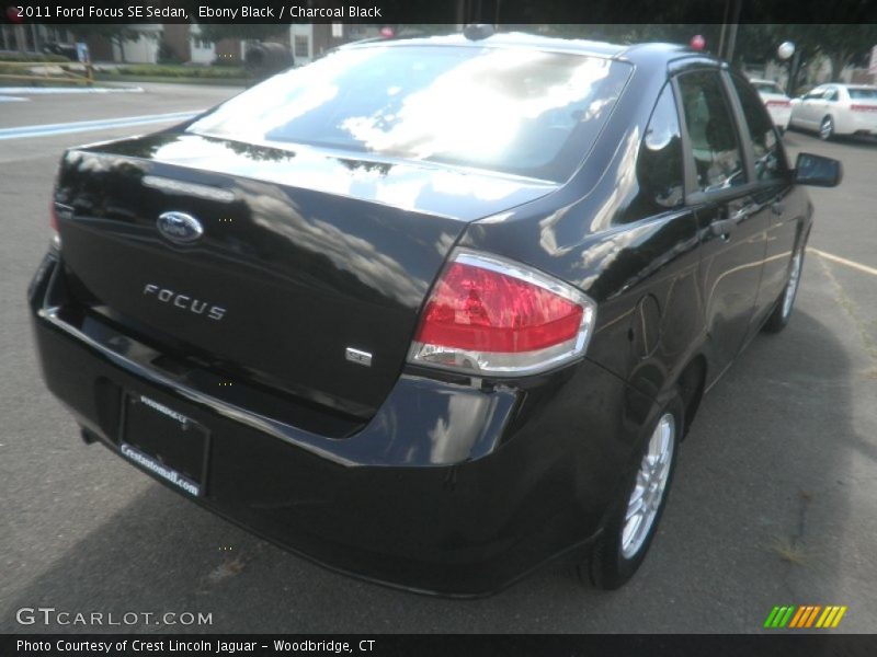 Ebony Black / Charcoal Black 2011 Ford Focus SE Sedan