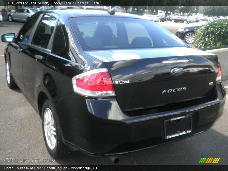 Ebony Black / Charcoal Black 2011 Ford Focus SE Sedan