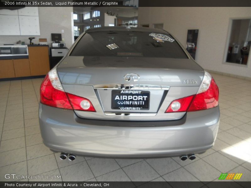 Liquid Platinum Metallic / Graphite 2006 Infiniti M 35x Sedan