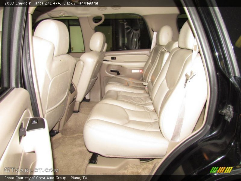 Black / Tan/Neutral 2003 Chevrolet Tahoe Z71 4x4