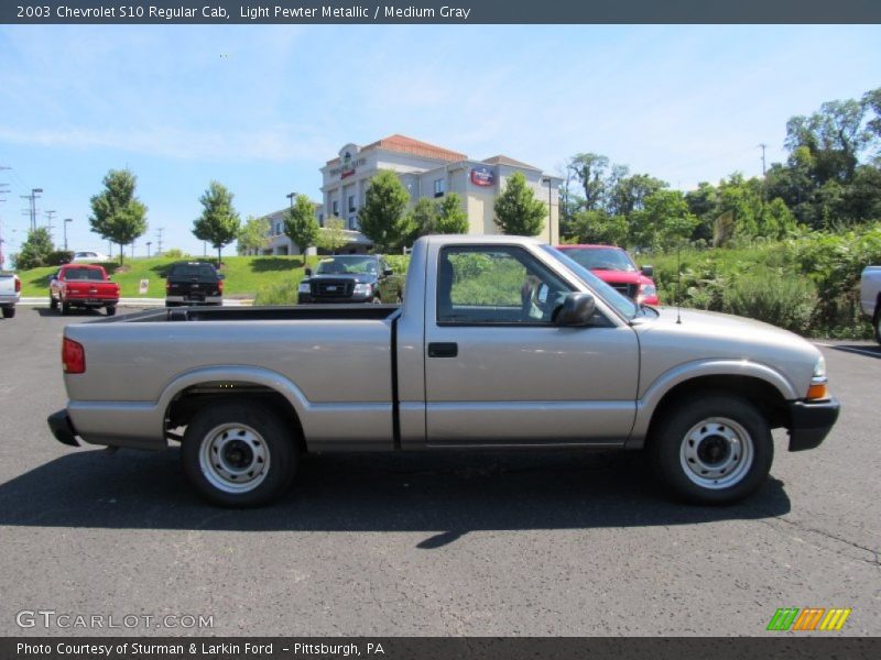 Light Pewter Metallic / Medium Gray 2003 Chevrolet S10 Regular Cab