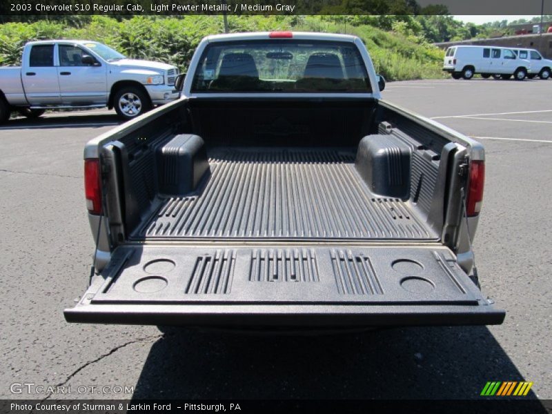 Light Pewter Metallic / Medium Gray 2003 Chevrolet S10 Regular Cab