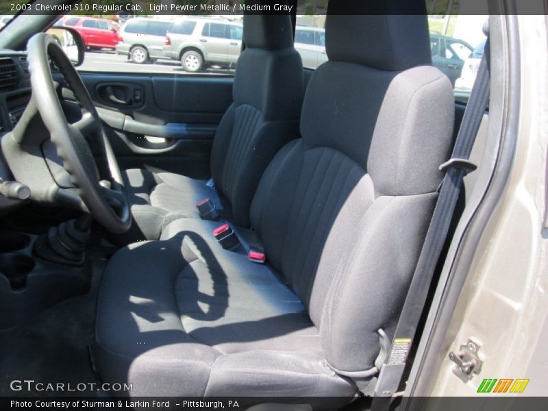 Light Pewter Metallic / Medium Gray 2003 Chevrolet S10 Regular Cab