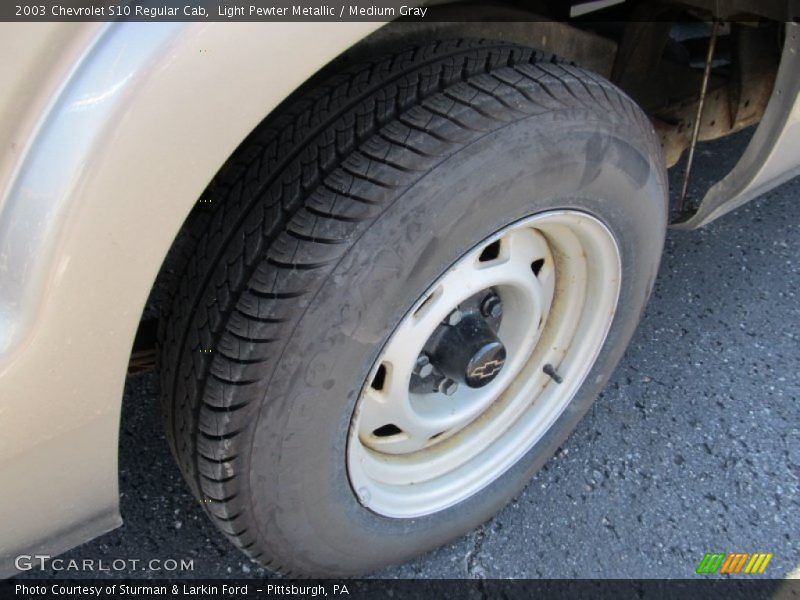 Light Pewter Metallic / Medium Gray 2003 Chevrolet S10 Regular Cab