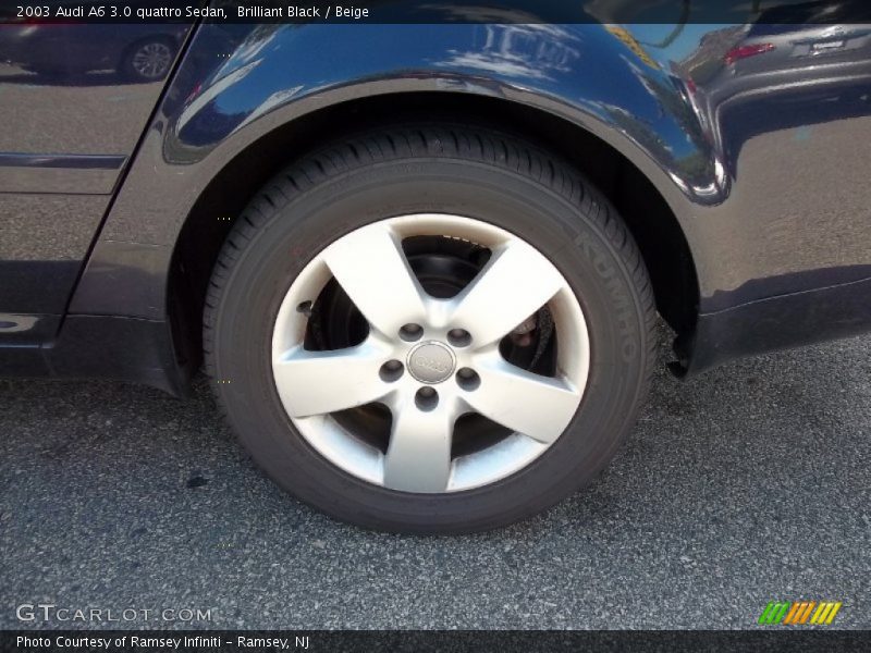 Brilliant Black / Beige 2003 Audi A6 3.0 quattro Sedan
