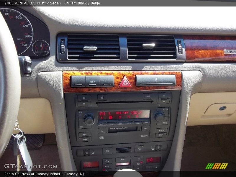 Brilliant Black / Beige 2003 Audi A6 3.0 quattro Sedan
