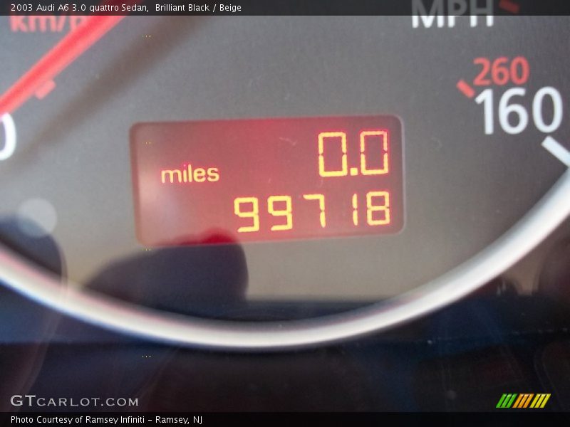 Brilliant Black / Beige 2003 Audi A6 3.0 quattro Sedan
