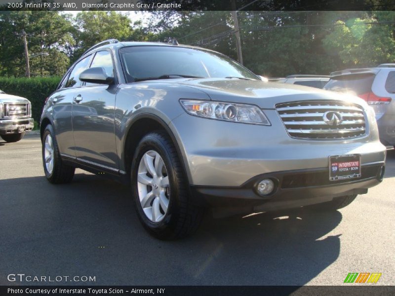 Diamond Graphite Gray / Graphite 2005 Infiniti FX 35 AWD