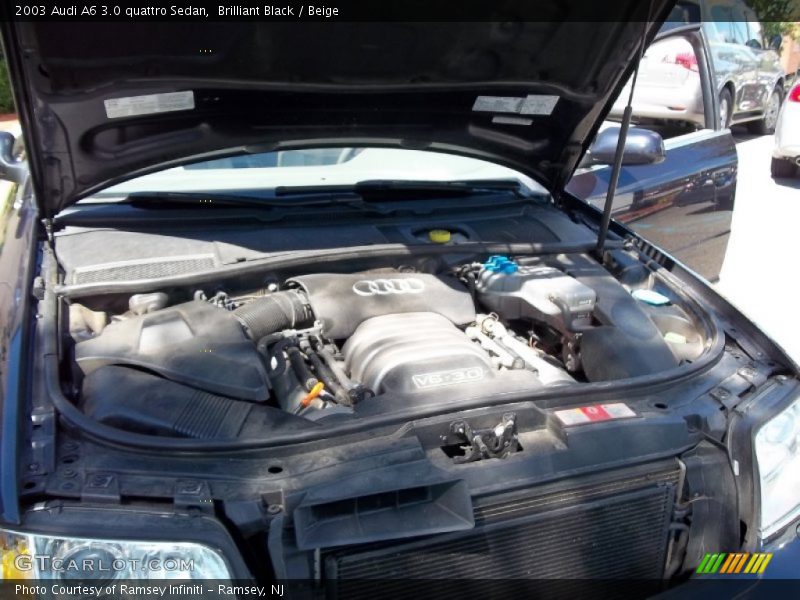 Brilliant Black / Beige 2003 Audi A6 3.0 quattro Sedan