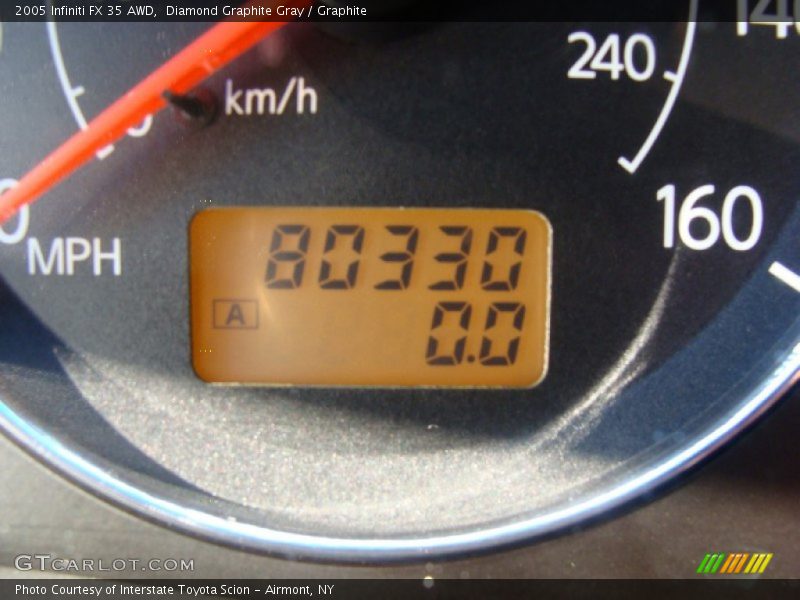 Diamond Graphite Gray / Graphite 2005 Infiniti FX 35 AWD