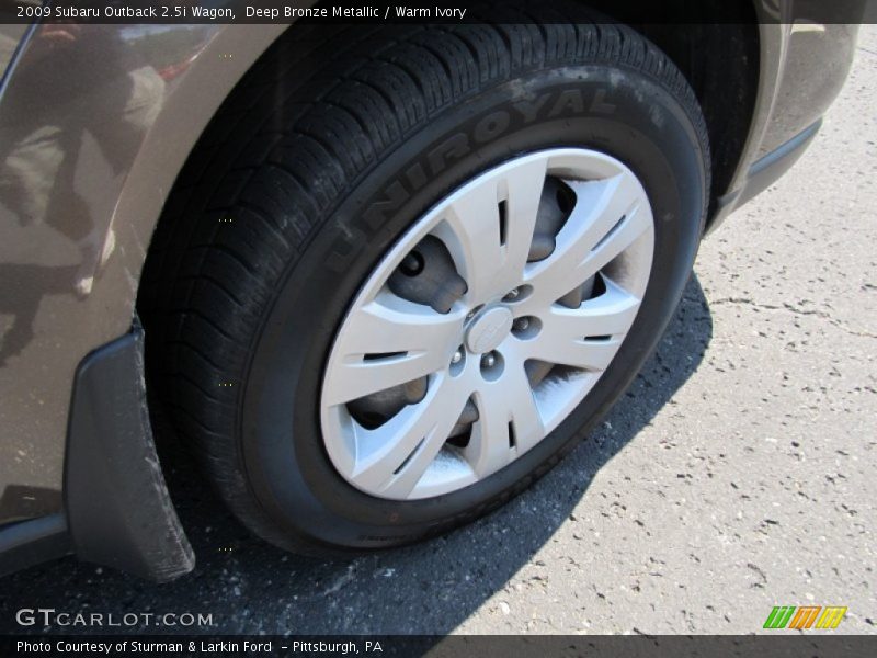 Deep Bronze Metallic / Warm Ivory 2009 Subaru Outback 2.5i Wagon