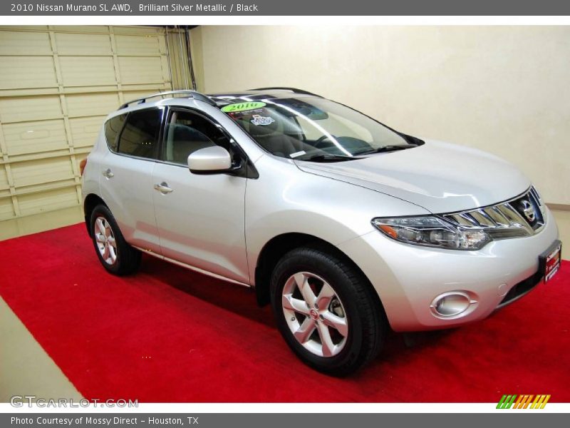 Brilliant Silver Metallic / Black 2010 Nissan Murano SL AWD