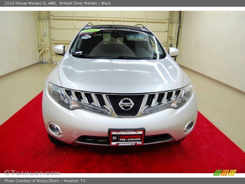 Brilliant Silver Metallic / Black 2010 Nissan Murano SL AWD