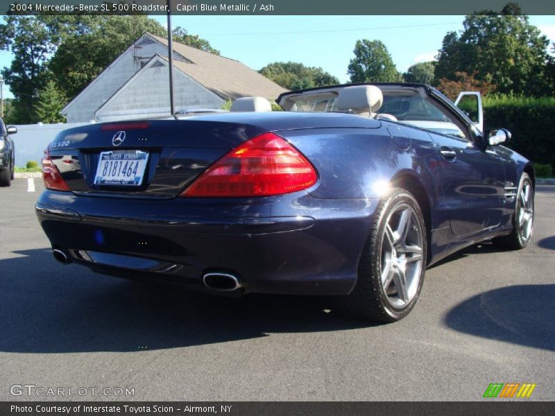 Capri Blue Metallic / Ash 2004 Mercedes-Benz SL 500 Roadster