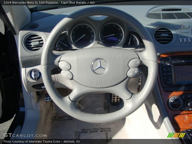 Capri Blue Metallic / Ash 2004 Mercedes-Benz SL 500 Roadster