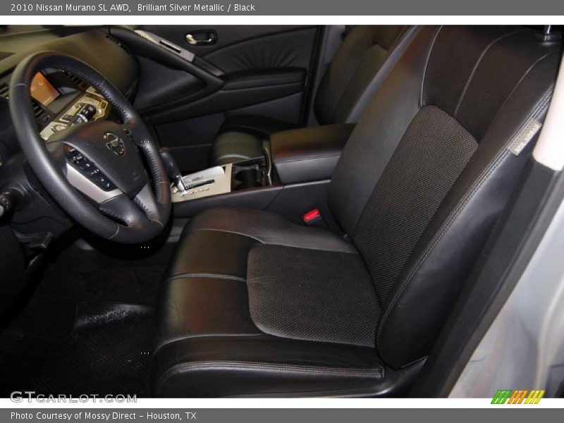 Brilliant Silver Metallic / Black 2010 Nissan Murano SL AWD
