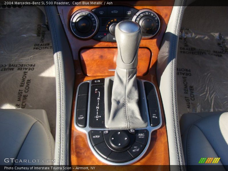 Capri Blue Metallic / Ash 2004 Mercedes-Benz SL 500 Roadster