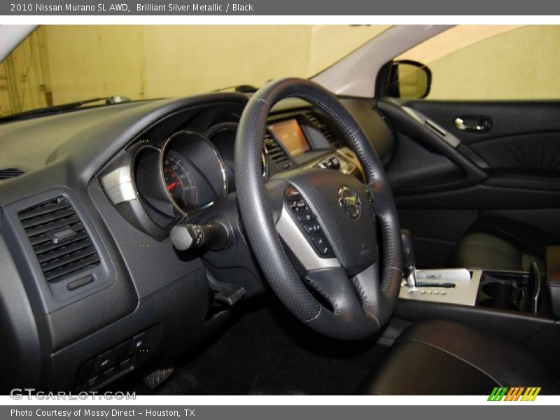 Brilliant Silver Metallic / Black 2010 Nissan Murano SL AWD