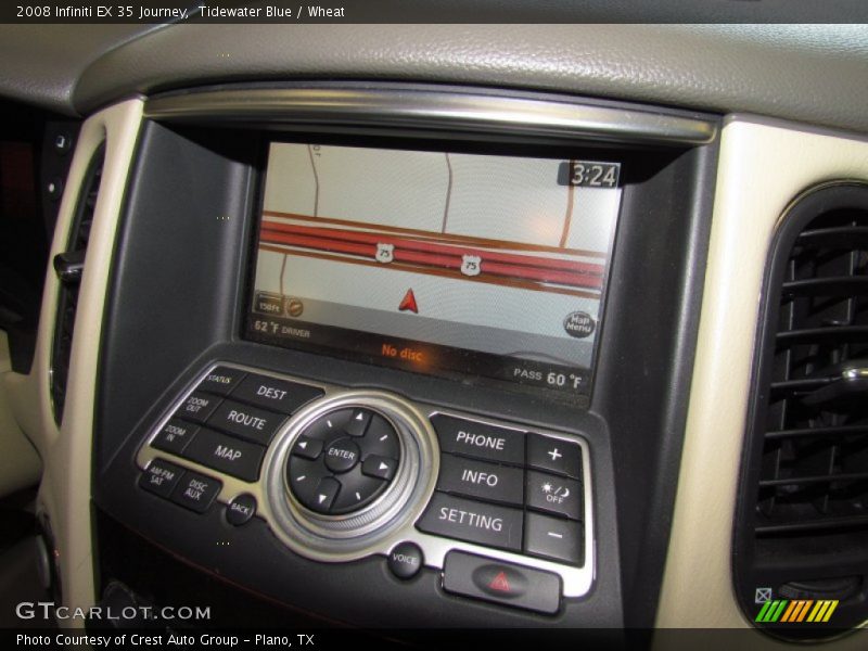 Tidewater Blue / Wheat 2008 Infiniti EX 35 Journey