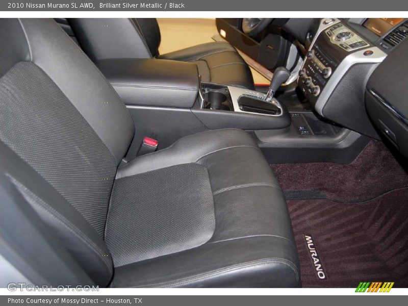 Brilliant Silver Metallic / Black 2010 Nissan Murano SL AWD