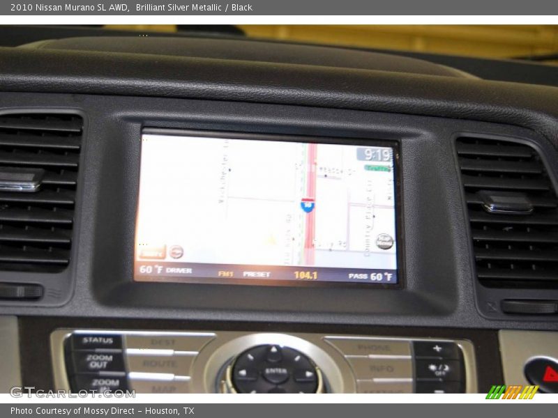 Brilliant Silver Metallic / Black 2010 Nissan Murano SL AWD