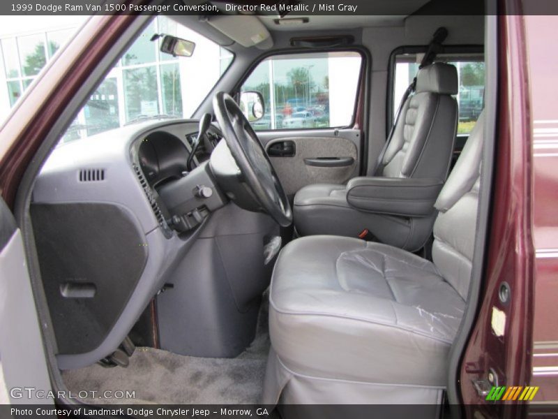 Director Red Metallic / Mist Gray 1999 Dodge Ram Van 1500 Passenger Conversion