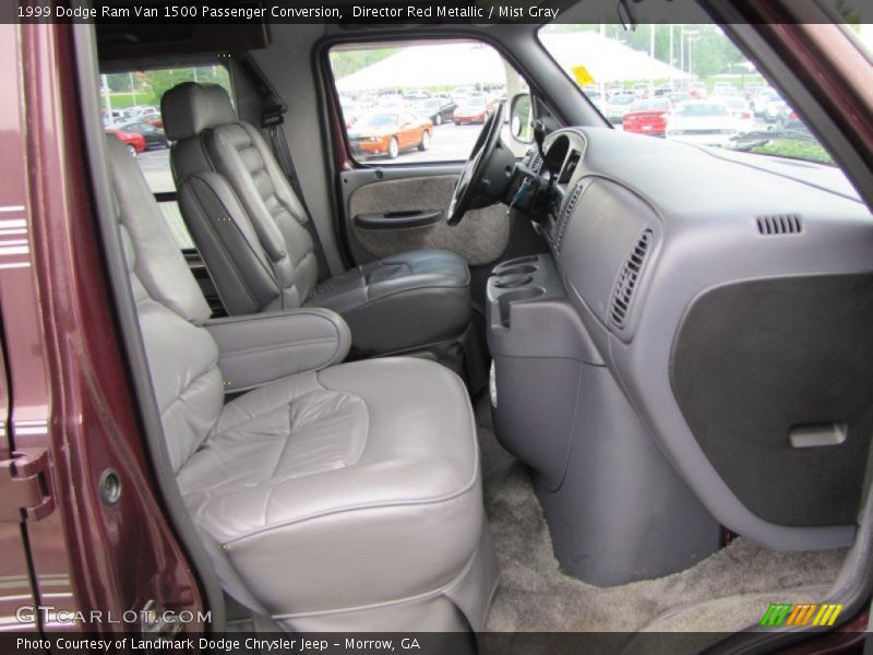 Director Red Metallic / Mist Gray 1999 Dodge Ram Van 1500 Passenger Conversion