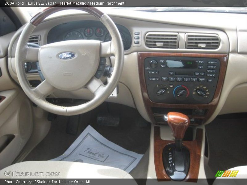 Merlot Metallic / Medium Parchment 2004 Ford Taurus SES Sedan