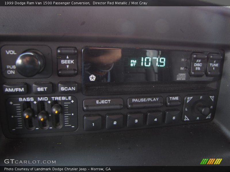Director Red Metallic / Mist Gray 1999 Dodge Ram Van 1500 Passenger Conversion