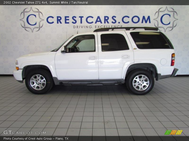 Summit White / Tan/Neutral 2002 Chevrolet Tahoe Z71 4x4