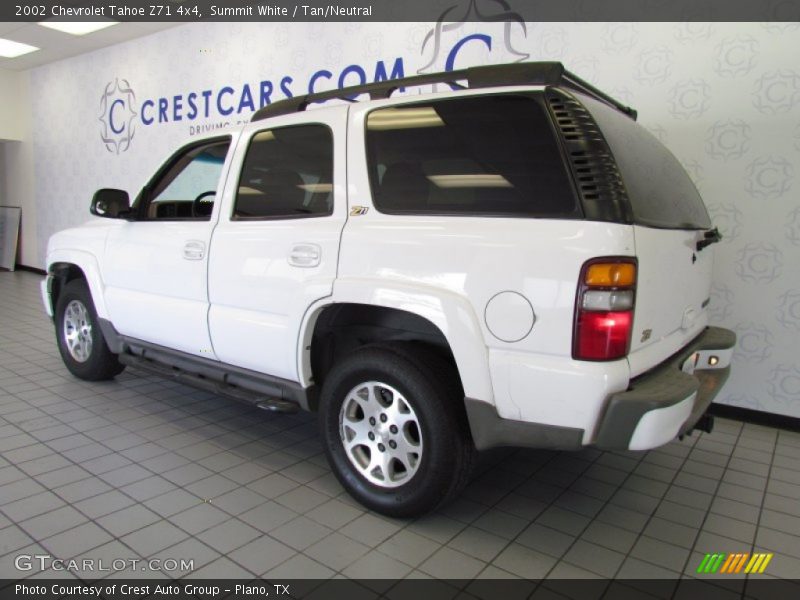 Summit White / Tan/Neutral 2002 Chevrolet Tahoe Z71 4x4