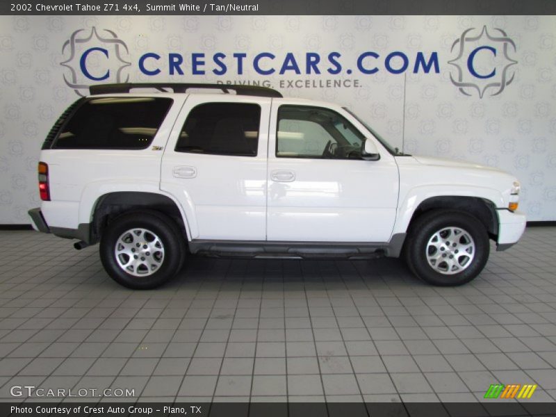 Summit White / Tan/Neutral 2002 Chevrolet Tahoe Z71 4x4