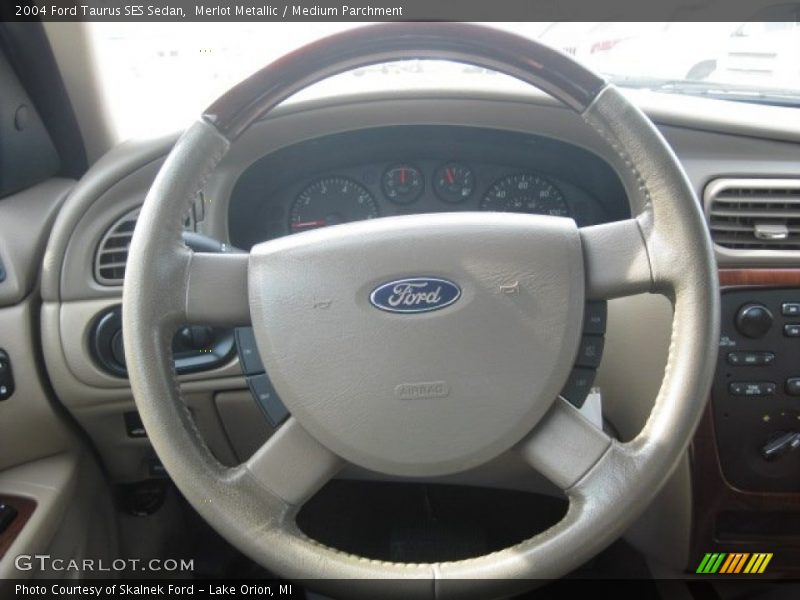Merlot Metallic / Medium Parchment 2004 Ford Taurus SES Sedan