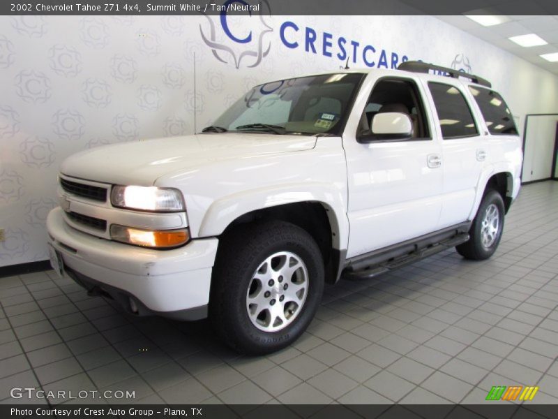 Summit White / Tan/Neutral 2002 Chevrolet Tahoe Z71 4x4