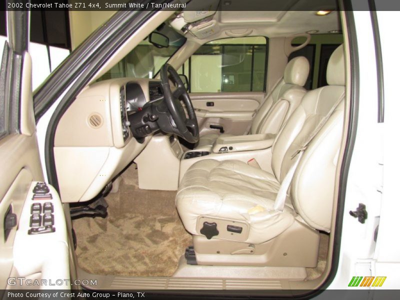 Summit White / Tan/Neutral 2002 Chevrolet Tahoe Z71 4x4
