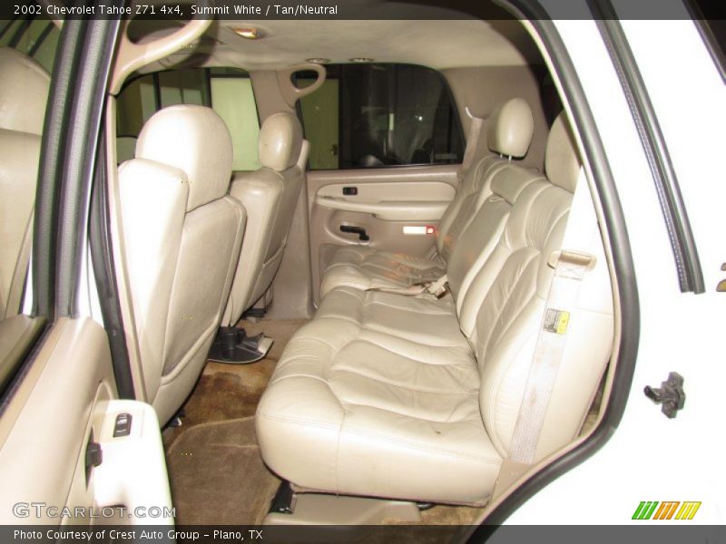 Summit White / Tan/Neutral 2002 Chevrolet Tahoe Z71 4x4