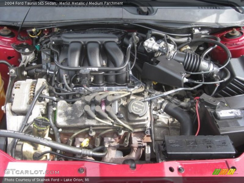 Merlot Metallic / Medium Parchment 2004 Ford Taurus SES Sedan