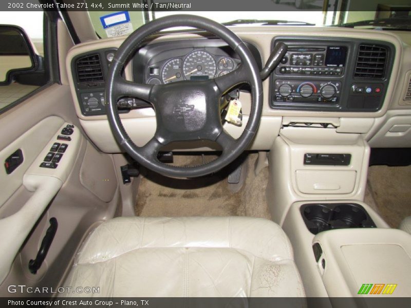 Summit White / Tan/Neutral 2002 Chevrolet Tahoe Z71 4x4