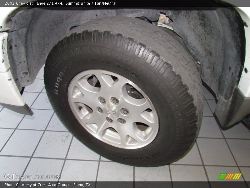 Summit White / Tan/Neutral 2002 Chevrolet Tahoe Z71 4x4