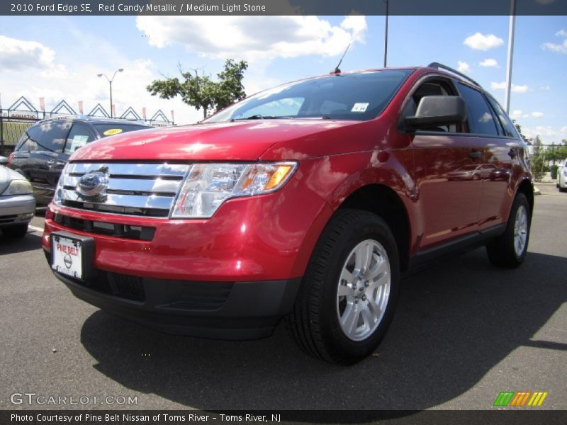 Red Candy Metallic / Medium Light Stone 2010 Ford Edge SE