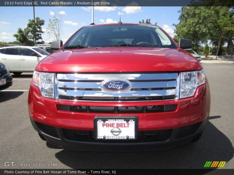Red Candy Metallic / Medium Light Stone 2010 Ford Edge SE