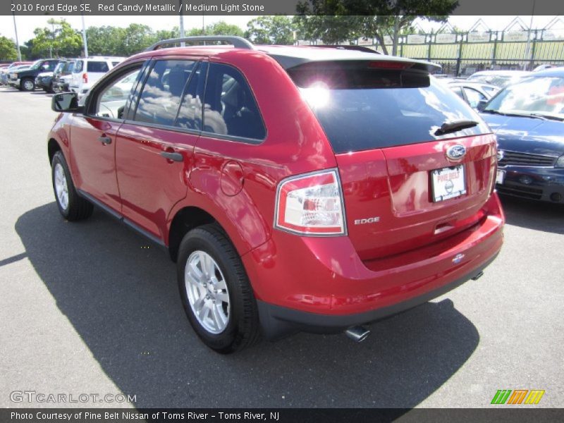 Red Candy Metallic / Medium Light Stone 2010 Ford Edge SE