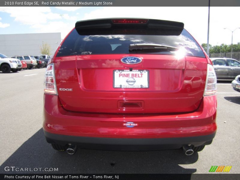 Red Candy Metallic / Medium Light Stone 2010 Ford Edge SE