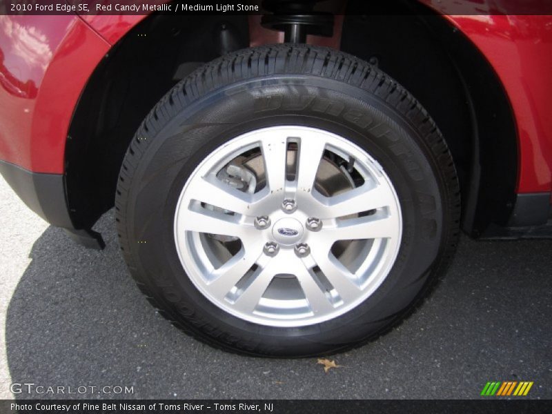 Red Candy Metallic / Medium Light Stone 2010 Ford Edge SE
