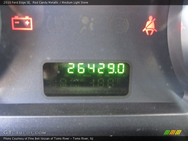 Red Candy Metallic / Medium Light Stone 2010 Ford Edge SE