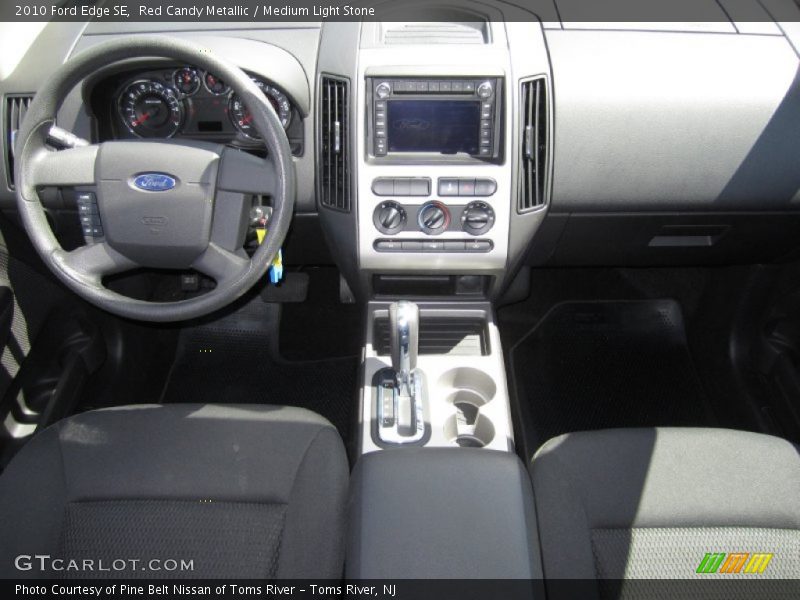 Red Candy Metallic / Medium Light Stone 2010 Ford Edge SE