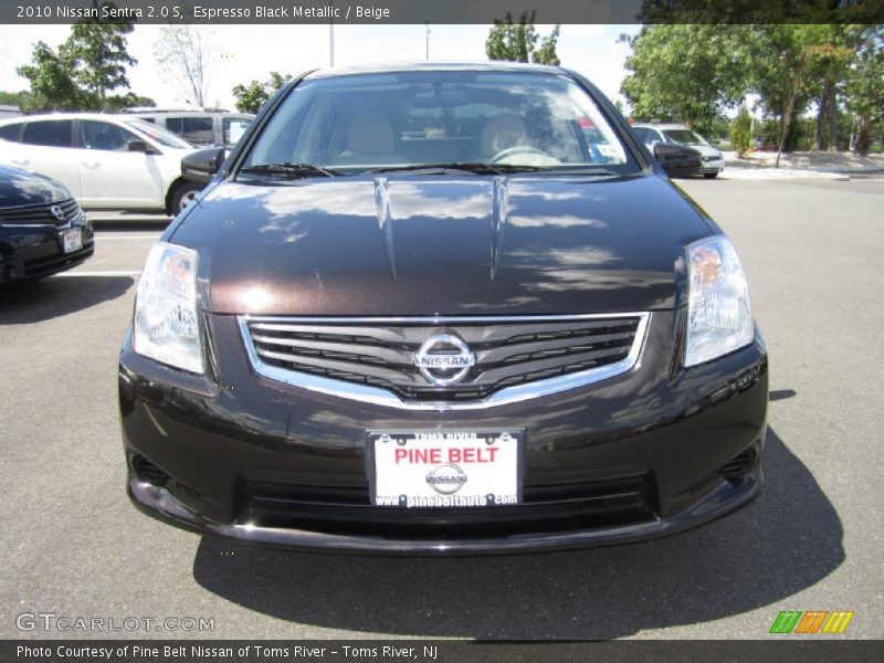 Espresso Black Metallic / Beige 2010 Nissan Sentra 2.0 S