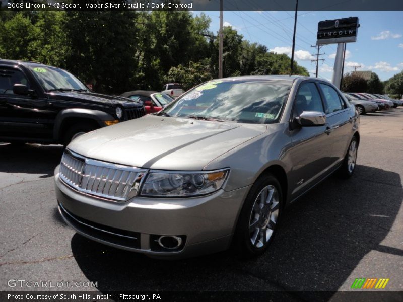Vapor Silver Metallic / Dark Charcoal 2008 Lincoln MKZ Sedan